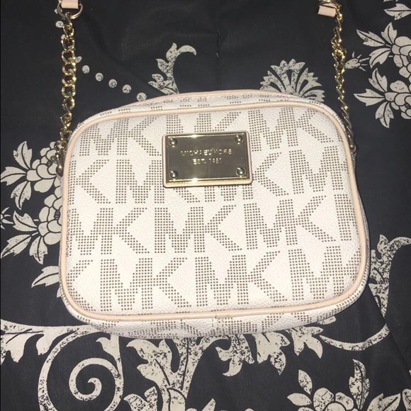 michael kors cross body white