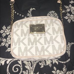 michael kors cross body white