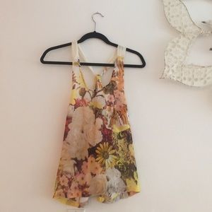 ❗️SOLD❗️Millau yellow floral top