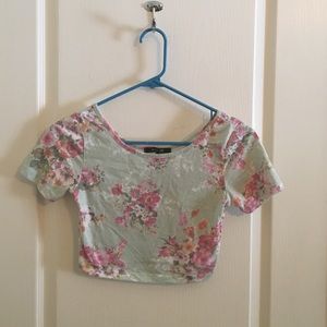 Floral crop top