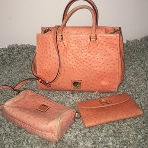 Dooney&Bourke matching purse and checkbook wallet
