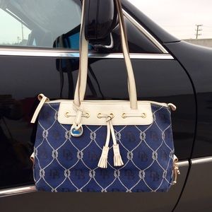 Vintage Dooney & Bourke Rope Collection Zip Tote