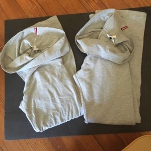 BUNDLE: 2 pairs of grey cotton/spandex pants