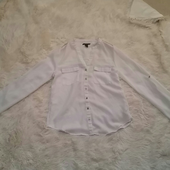 White Button down blouse