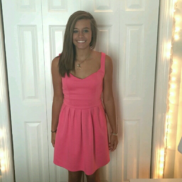 Candie's Playful Pink Midi Women's Dress (M) - Picture 3 of 3