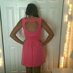 Candie's Playful Pink Midi Women's Dress (M)