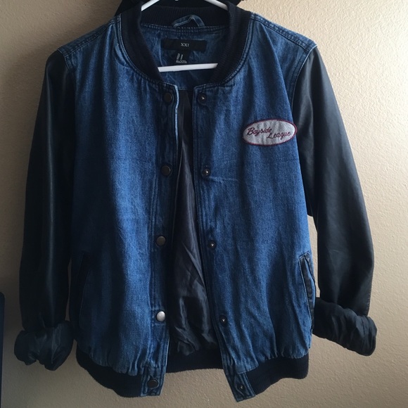 Jean bomber jacket