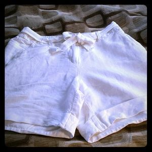 Sz. 14/16 White linen shorts