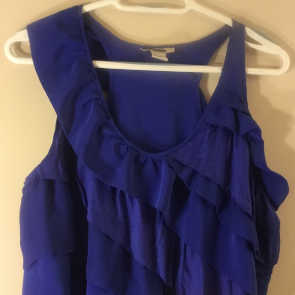Nordstrom NWOT Racerback Asymmetric Ruffle Tank L - Picture 2 of 4
