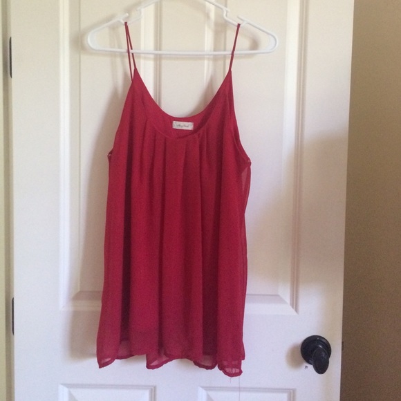 Red tank top from Francesca's Collections