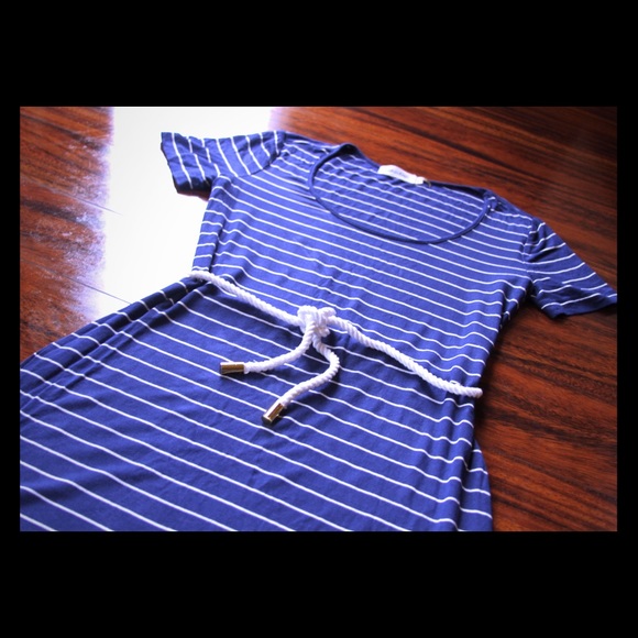 Calvin Klein Dresses & Skirts - Calvin Klein Blue Striped Dress