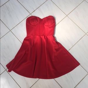 ASOS Bandeau Skater Dress With Circle Skirt