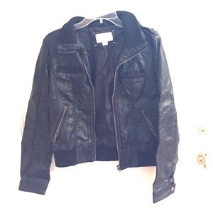 Faux leather jacket