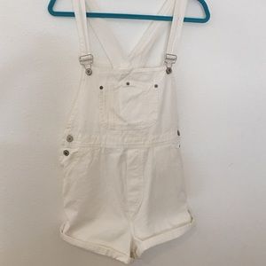 Brandy Melville white overalls