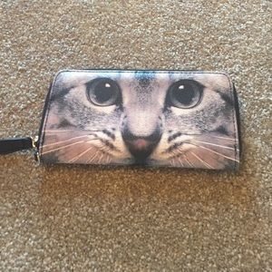 Cat face wallet