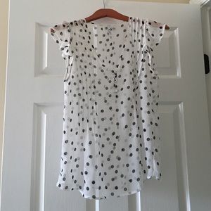 Sheer polka dot top by Elle
