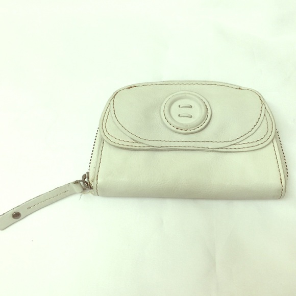 Genuine Leather White Fossil Wallet