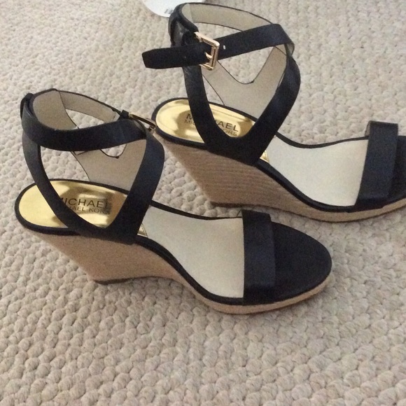 Michael kors black wedges
