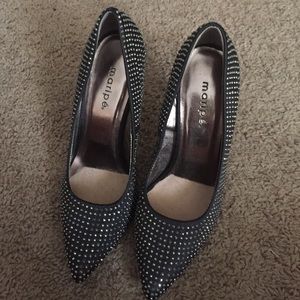 Black Heels with Jewels