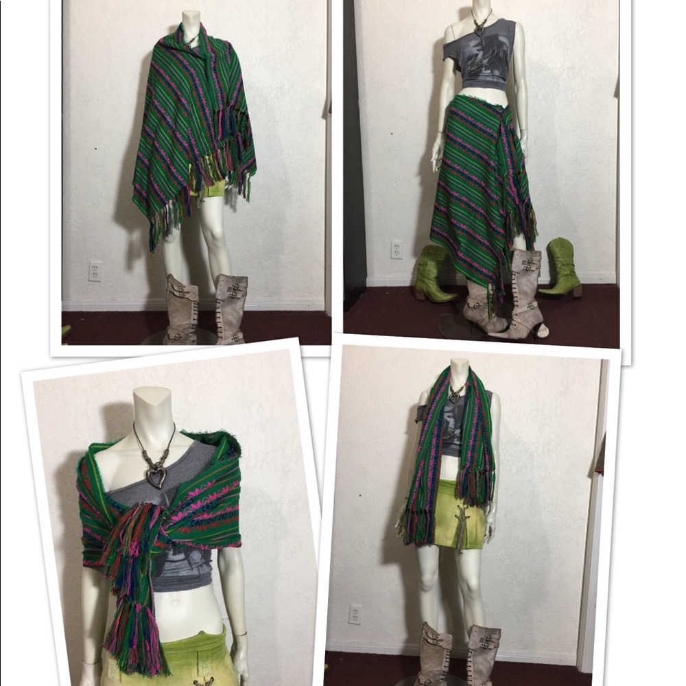 Hand made shawl / Rebozo - Picture 2 of 6