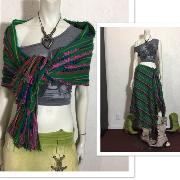 Hand made shawl / Rebozo - Picture 3 of 6