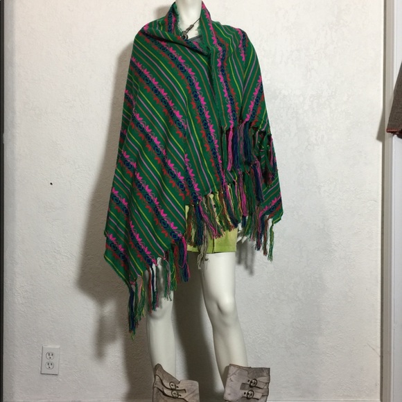 Hand made shawl / Rebozo - Picture 5 of 6