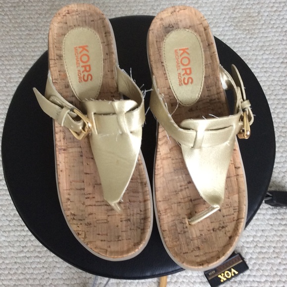 Michael Kors flop flop wedges