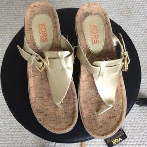 Michael Kors flop flop wedges