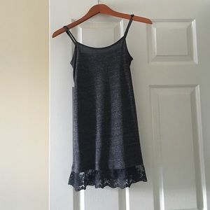 Lace bottom longer Tank