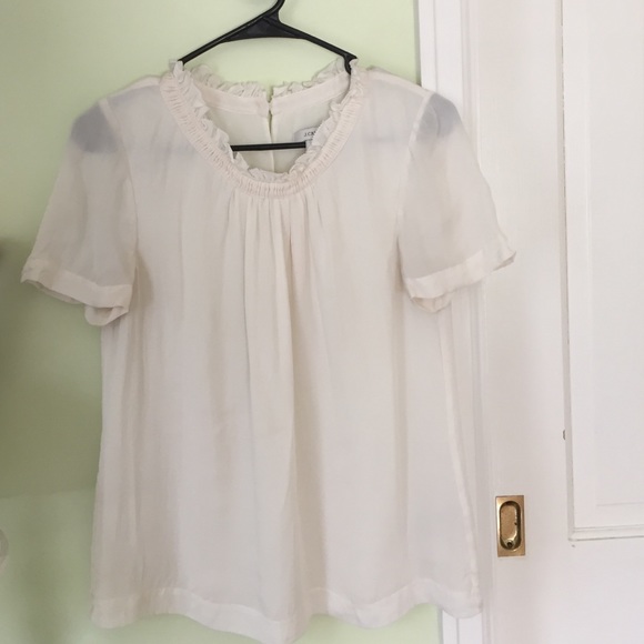 J. Crew Cream Blouse (Size 4)