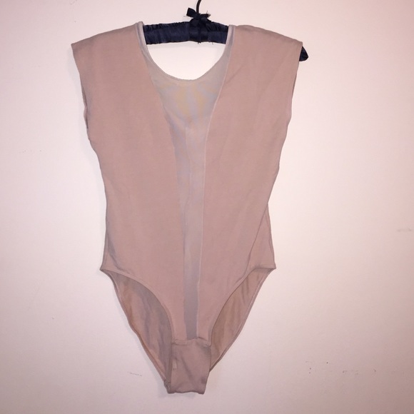 Nude American apparel body suit