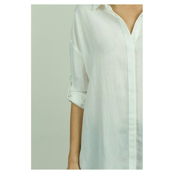 🌻🌼HP🌼🌻Oversized White Button Down Oxford - Picture 3 of 3