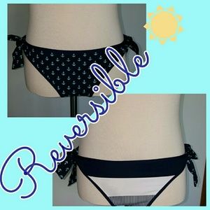 Anchor & Stripe Reversible side Tie Hipster Bottom