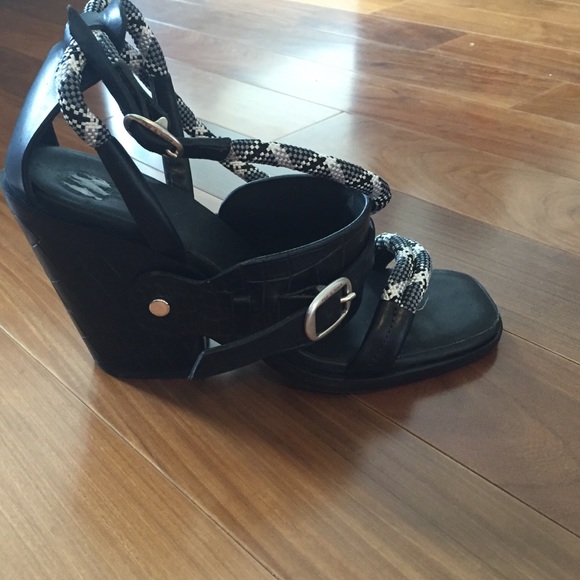 Roni Croc-Effect leather sandals from Rag & Bone