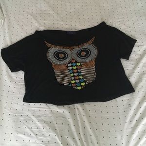 Owl crop top