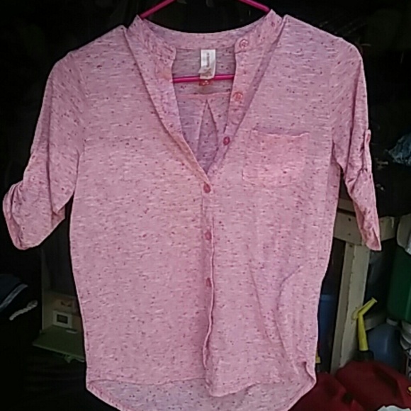 Pink Button Up - Picture 1 of 4
