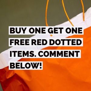 BUY ONE GET ONE FREE RED DOTTED ITEMS!