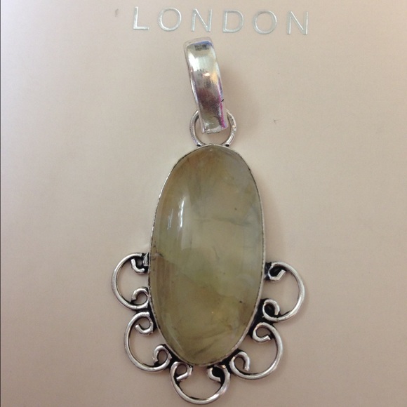 🎉PREHNITE Pendant SILVER😃 - Picture 3 of 4