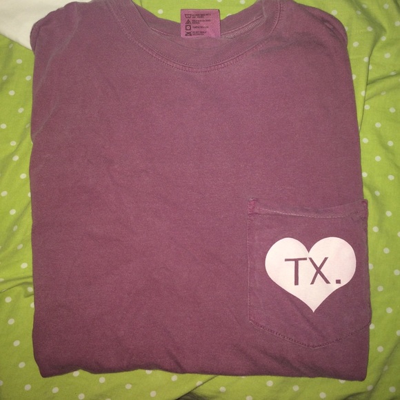 MAROON TX LOVE TSHIRT