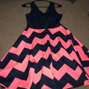 Black and peach dress from rue 21