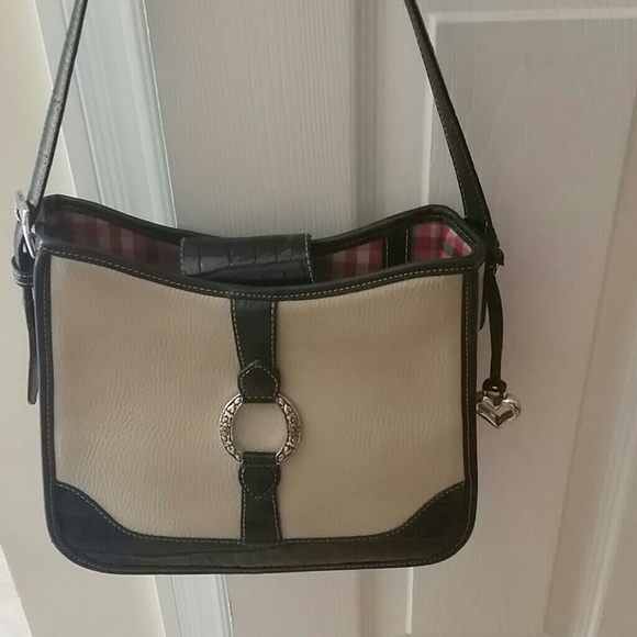 Authentic Brightonhandbag beige with brown trout.