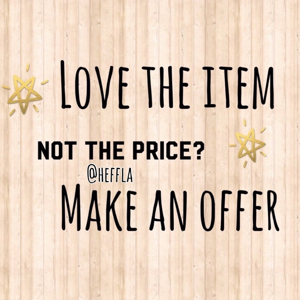 Reasonable offers accepted!