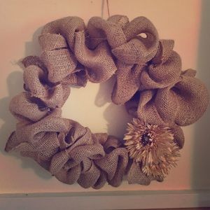 Home-Made Burlap Wreath