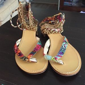 Multi color sandal