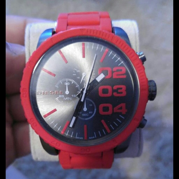 Red diesel watch
