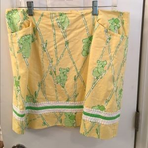 Lilly Pulitzer Adorable koala skirt with pockets