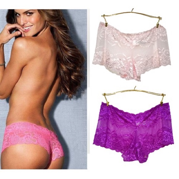 2 Pcs Lace Shortie Panty Pretty Floral Design