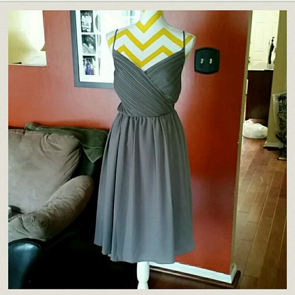 Banana Republic pewter OR black dress - Picture 2 of 4