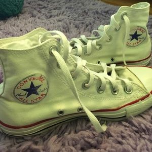Converse high top white