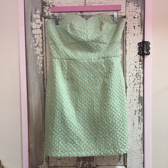 Hutch Mint & Gold Classic Cocktail Dress